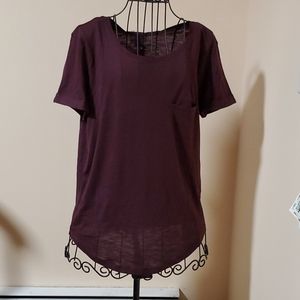 H&M Burgundy t-shirt size S